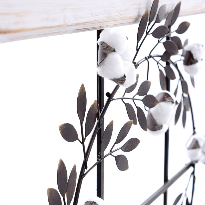 Three Posts™ Floral Wreath Wood Framed Wall Décor & Reviews Wayfair